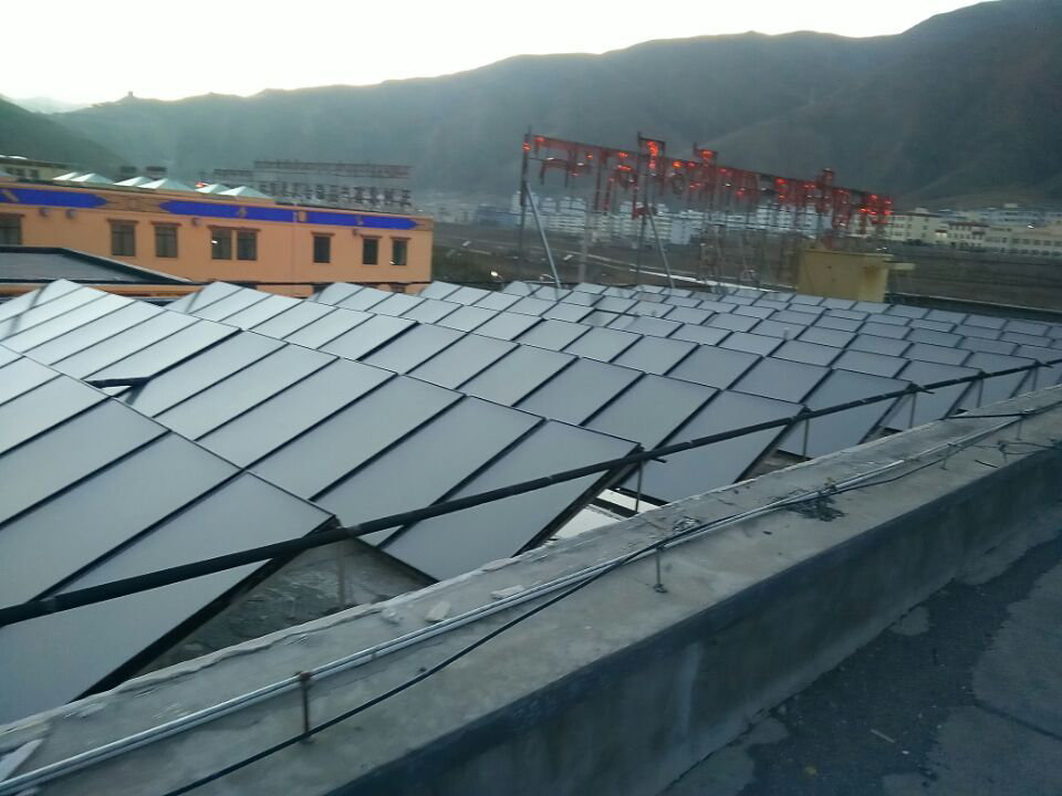 solar flat plate heating project