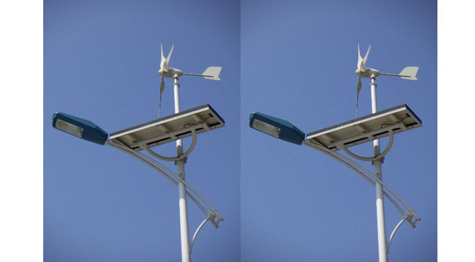solar wind hybrid street lights