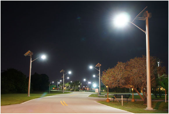 solar LED street lights applications